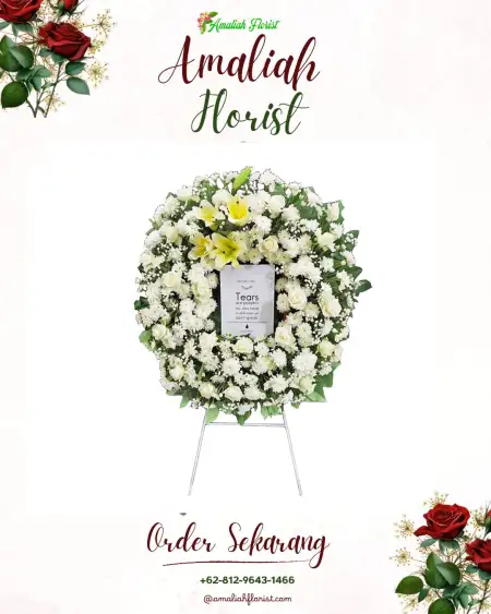 Krans Bunga Duka Sukamelang